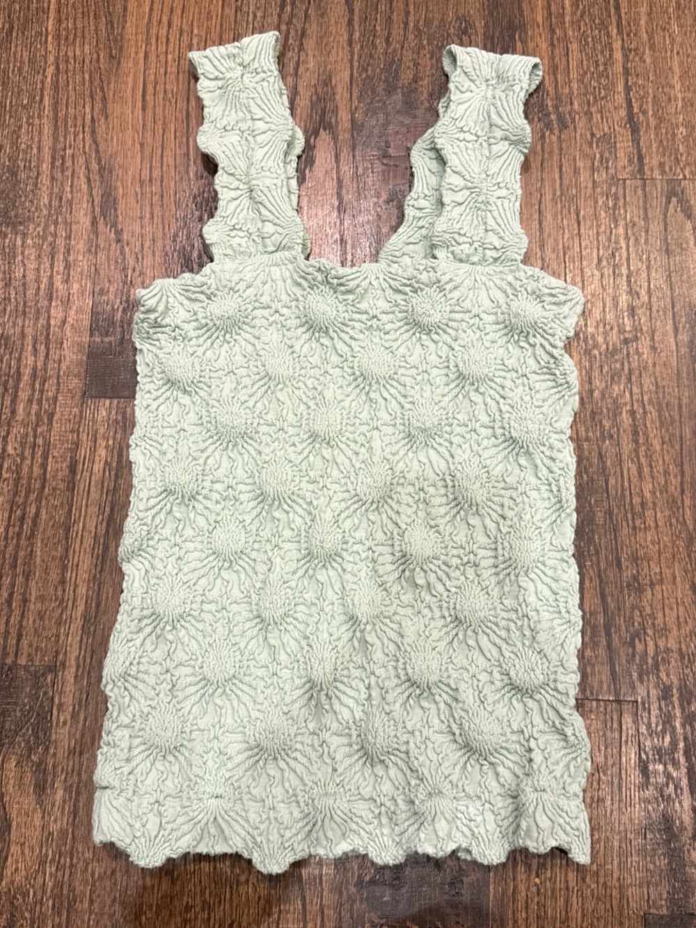 Altar'd State Mint Green Smocked Tank Top